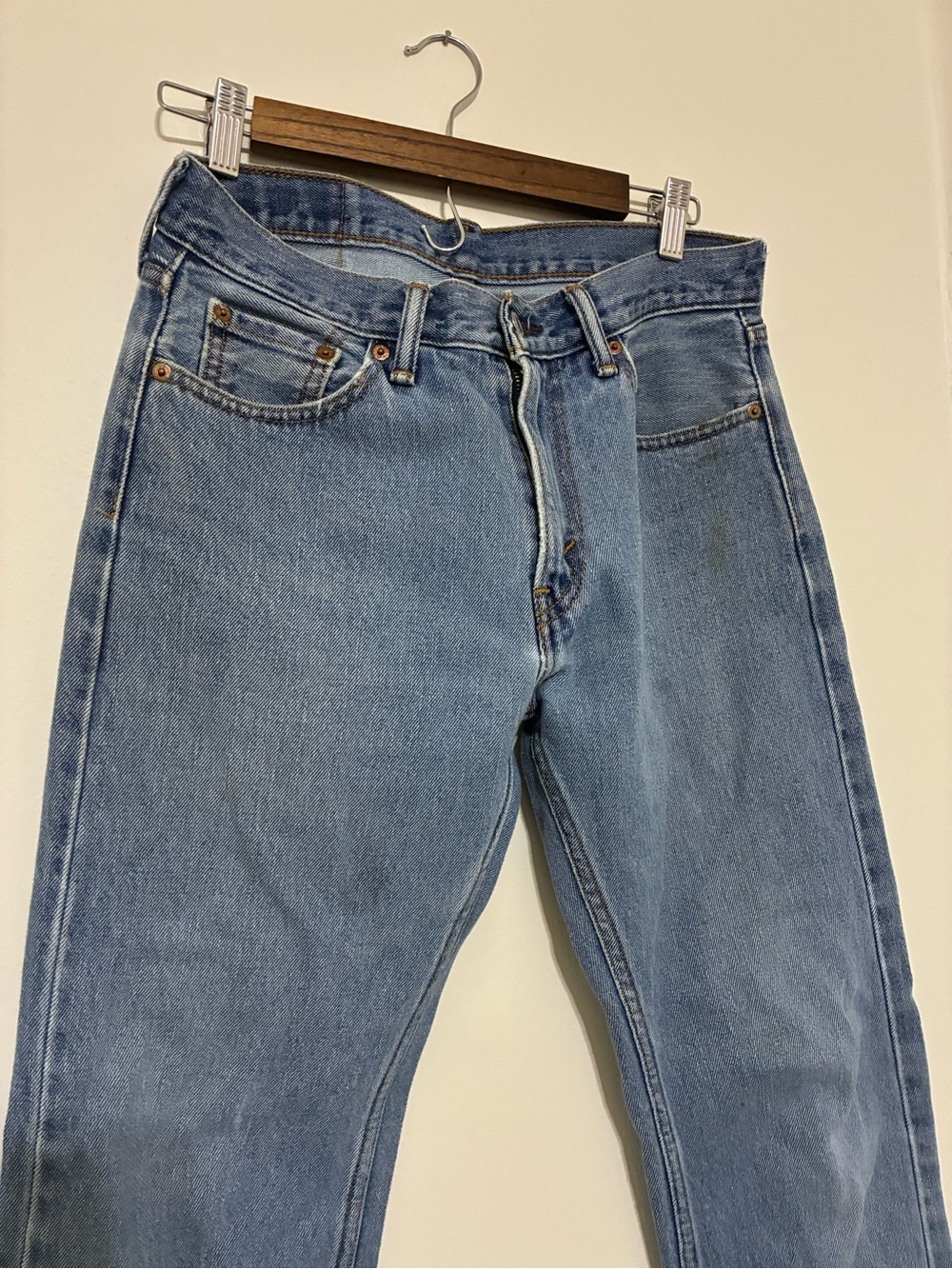 Levi's 505 Perfectly Worn In Straight Leg Jeans